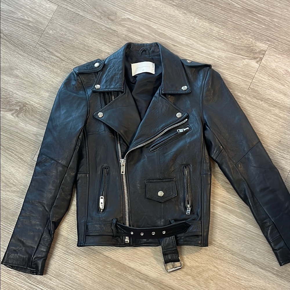 DEADWOOD moto biker jacket size 34 Euro new without tags